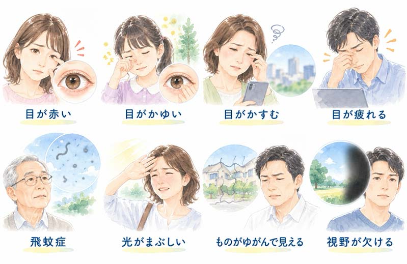 一般眼科の目の症状