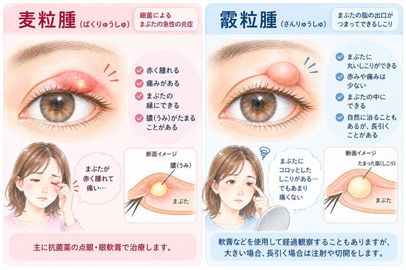 ものもらい（麦粒腫・霰粒腫）