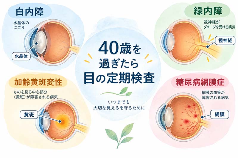 年齢とともに増える目の病気