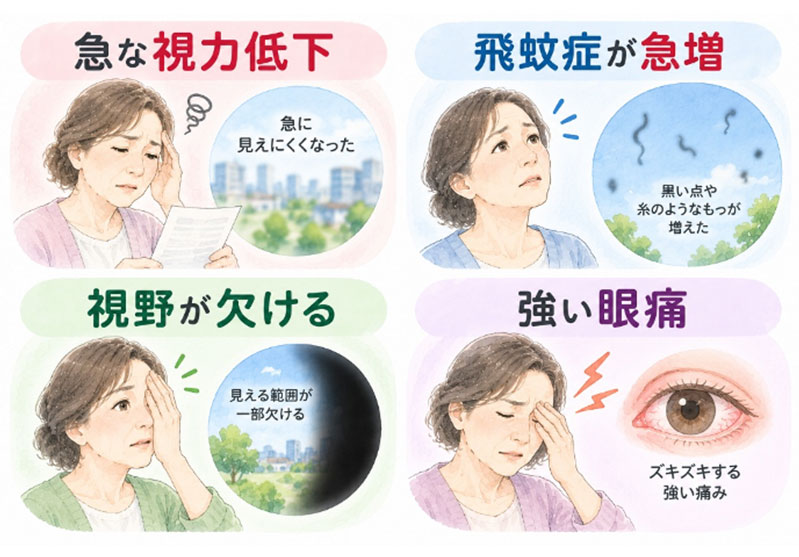 こんな症状は早めにご相談ください