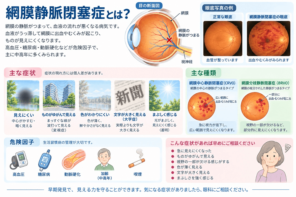 網膜静脈閉塞症とは？